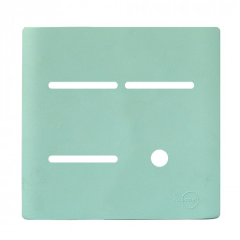 Placa p/ 3 Interruptores + Furo 4x4 - Novara Siciliano